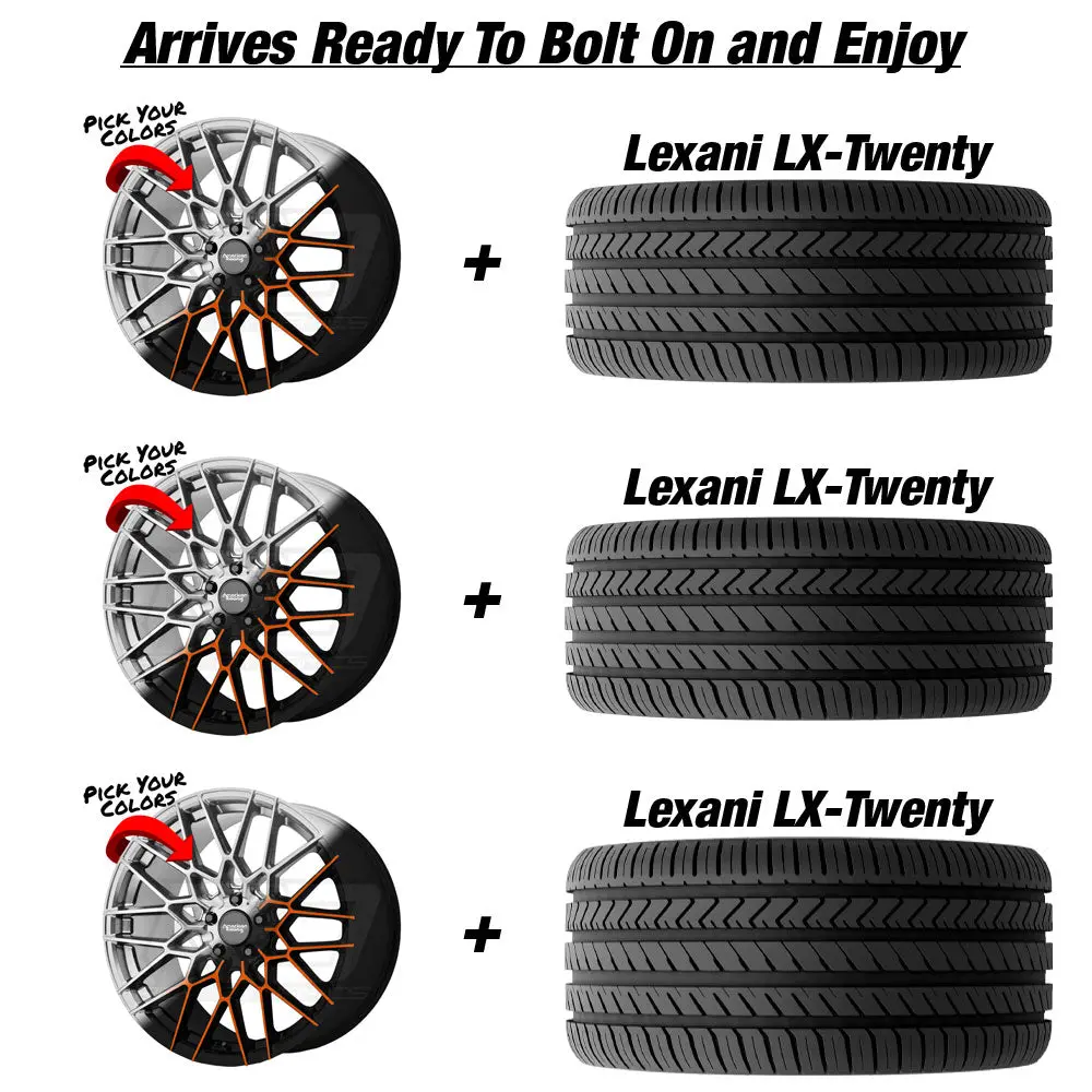 American Racing Barrage Slingshot 20" Wheel And Tire Package 1
