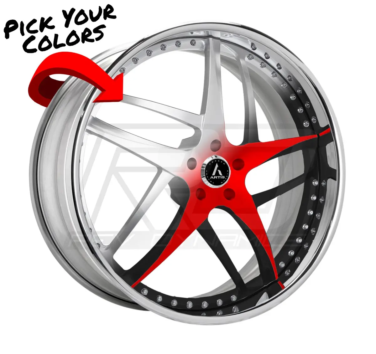Artis Bavaria Slingshot 22" Wheel And Tire Package 1