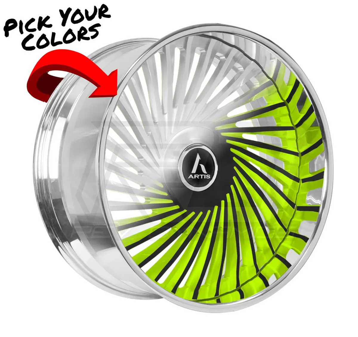 Artis Juicy Slingshot 22" Wheel And Tire Package 1