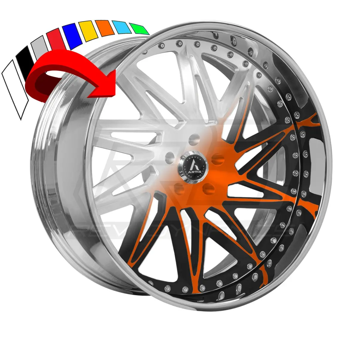 Artis Slidell Slingshot 24" Wheel And Tire Package 2
