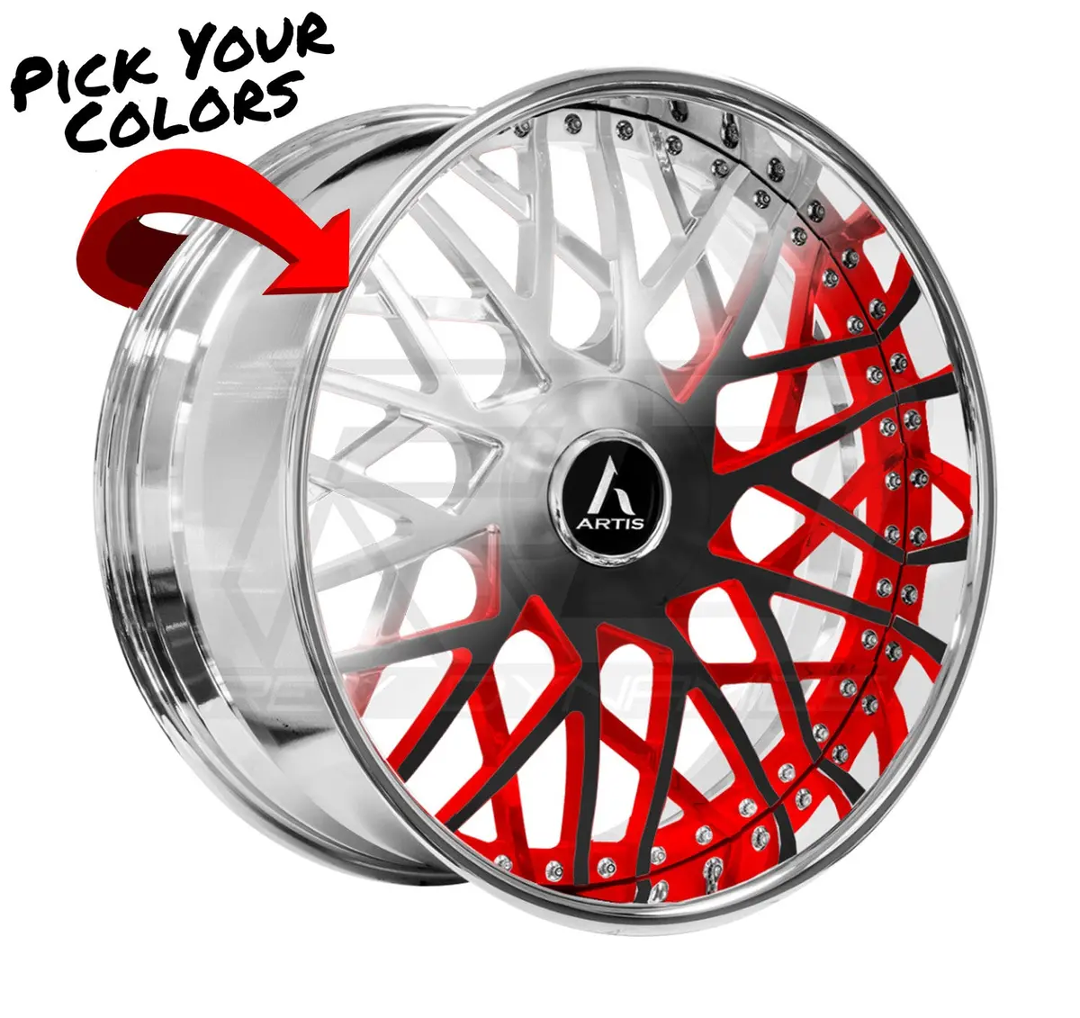 Artis Troy Xl Slingshot 22" Wheel And Tire Package 1