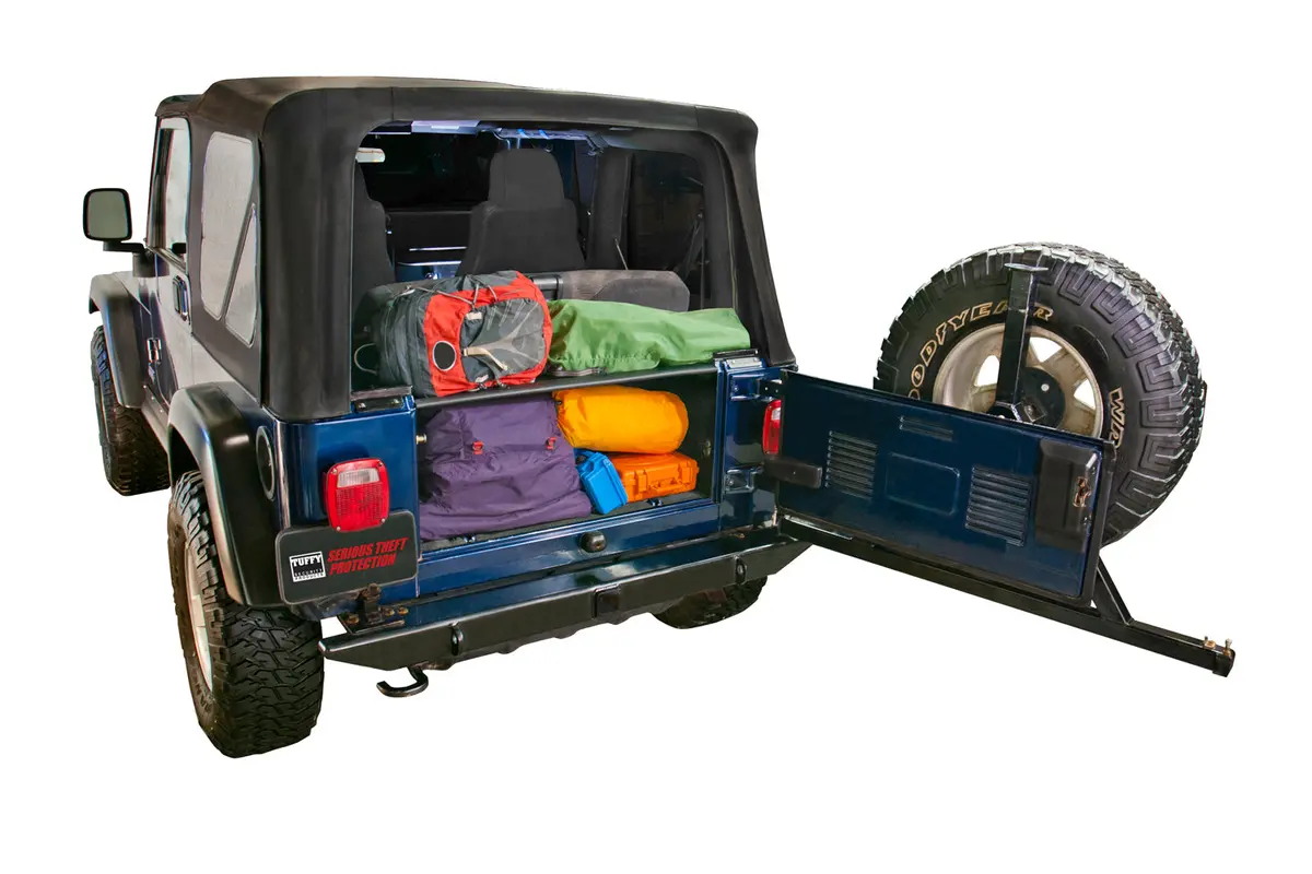 Tuffy Security Products 296-01 Standard Cargo Enclosure - '97-06 Wrangler Tj (Black) 1