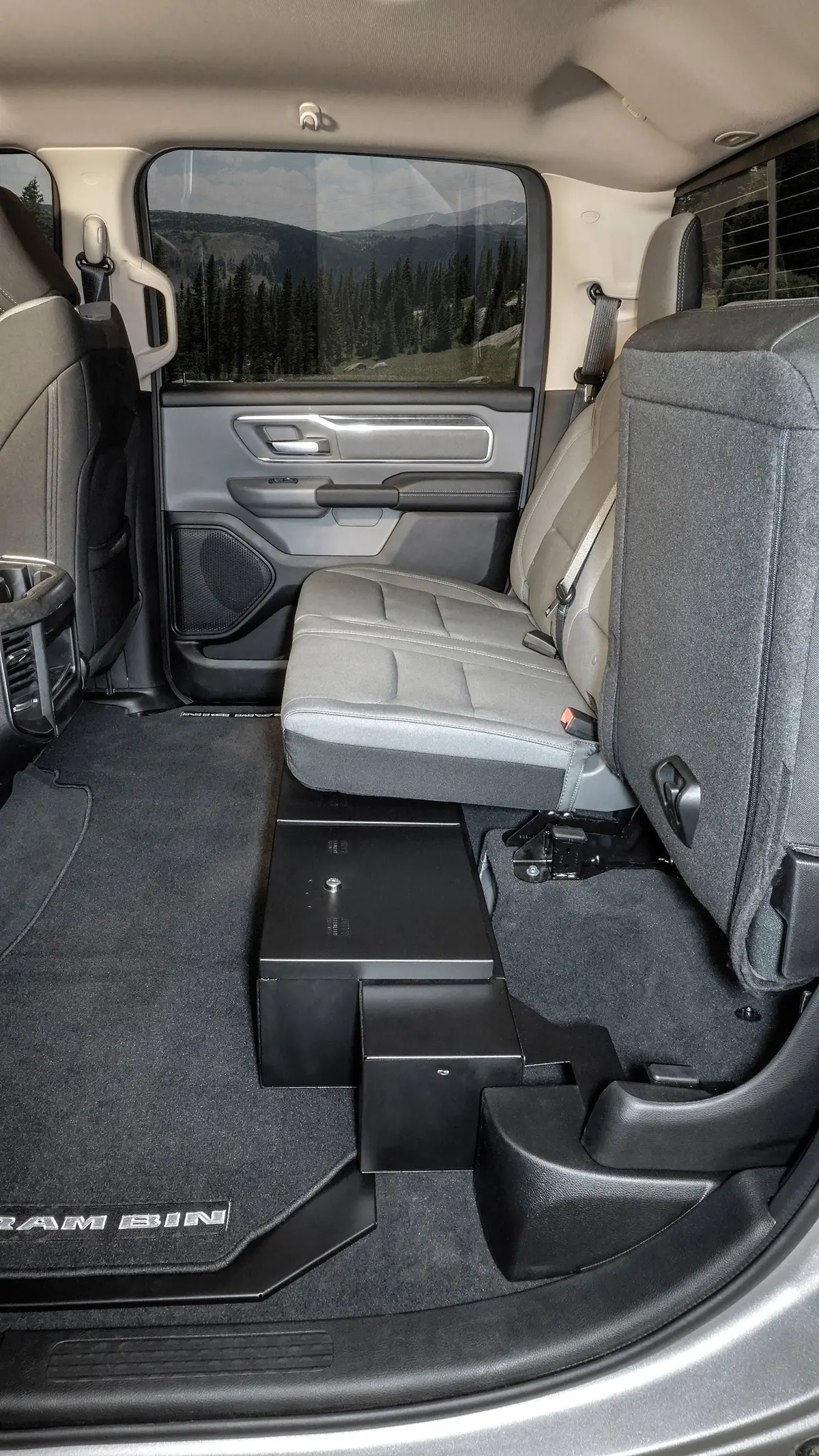 Tuffy Security Products 353-01 Rear Underseat Lockbox - '19-23 Ram 1500; W/ Crew Cab (Black) 2
