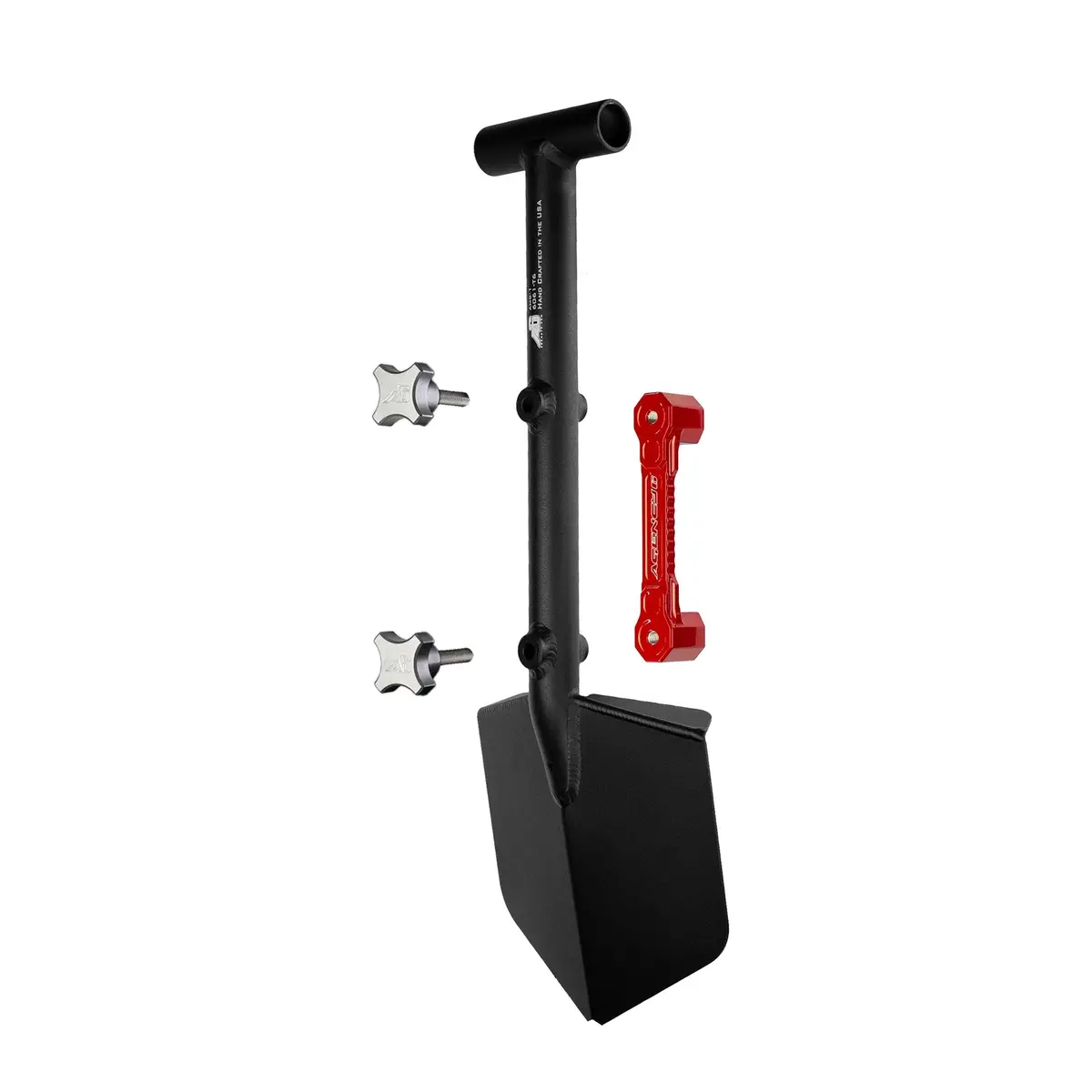 Shovel / Mount Combo - Black Mini Shovel / Red Ssm With Knobs 2