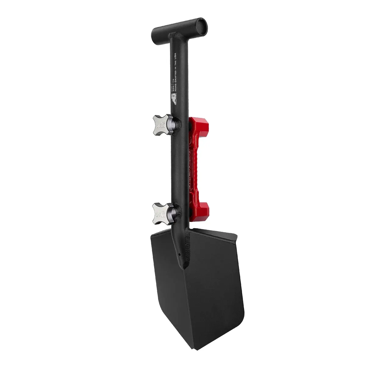 Shovel / Mount Combo - Black Mini Shovel / Red Ssm With Knobs 1