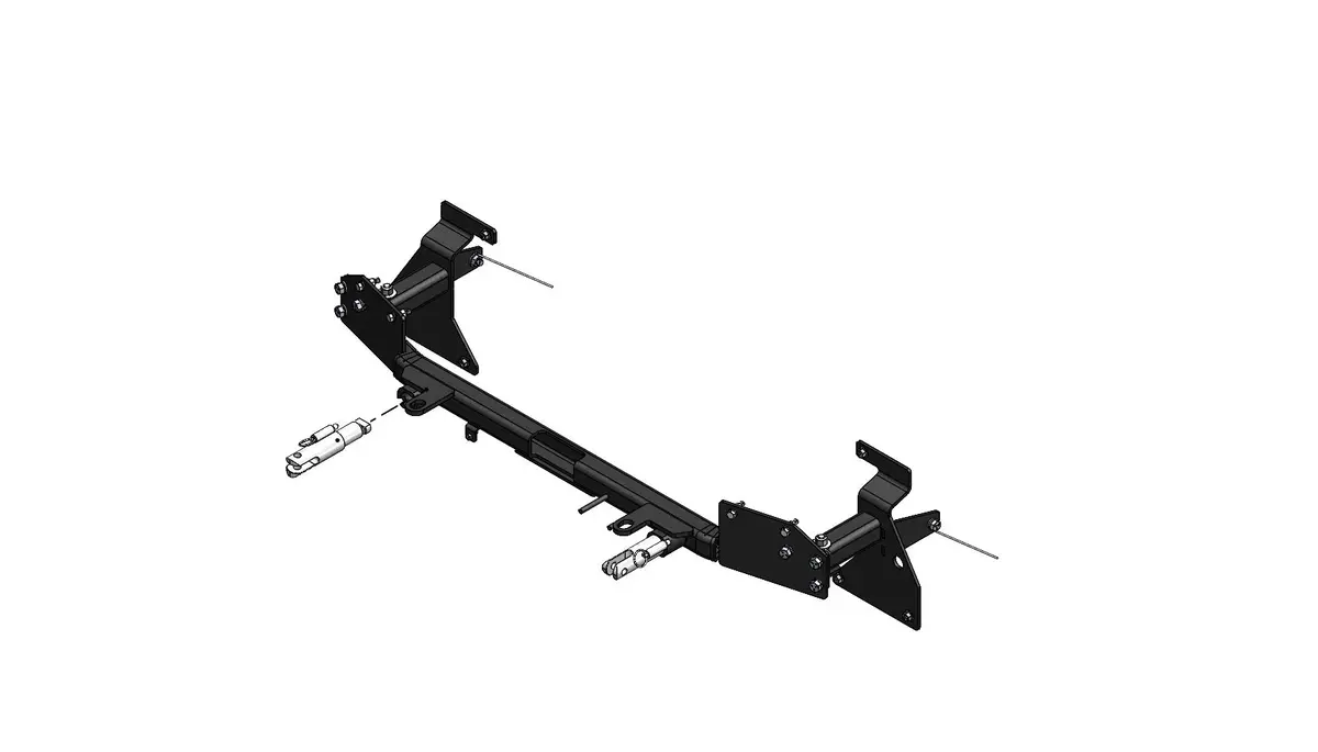 Blue Ox Bx2699 Tow Bar Base Plate, Includes Removable Attachment Tabs, Install Rating 4. 1