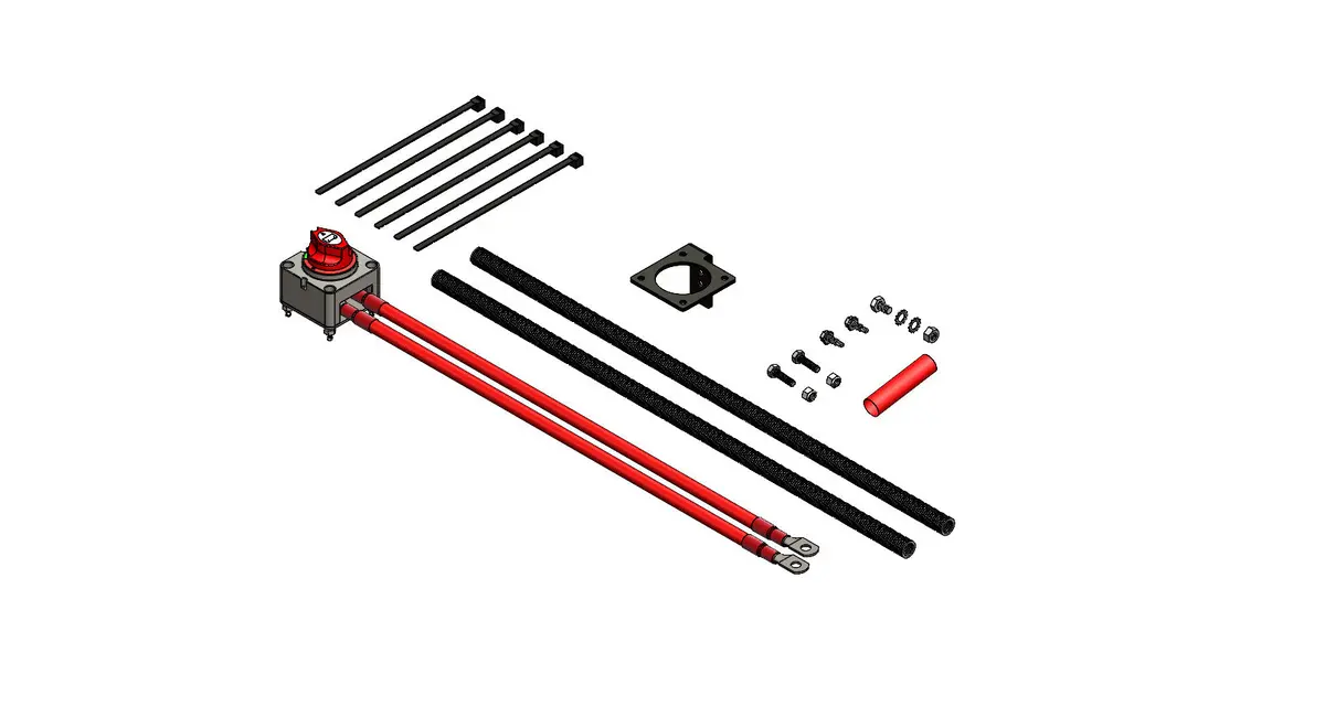 Blue Ox Bx88443 Kit, Manual Battery Disconnect 1