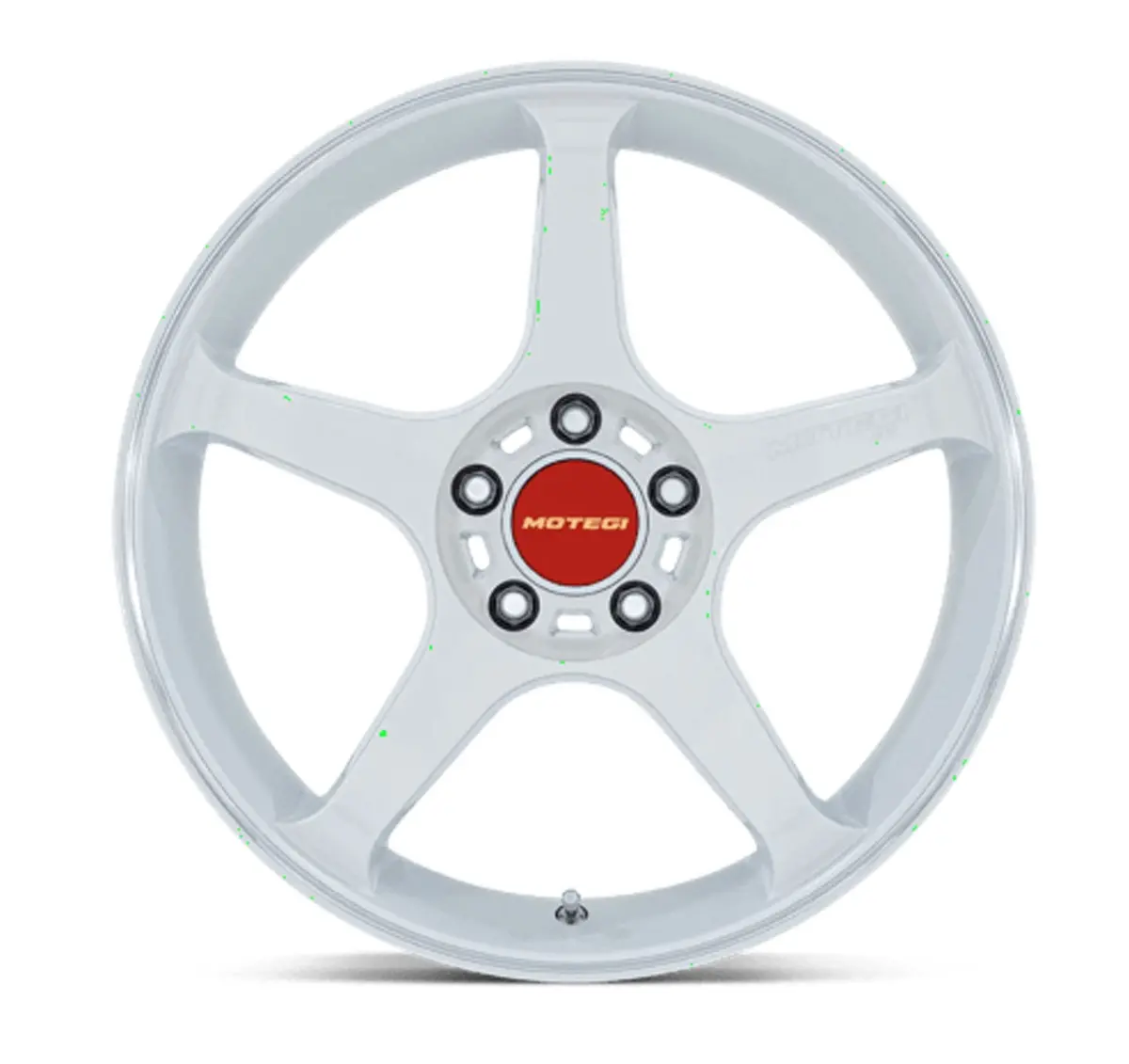 Motegi Battle V Tesla Model 3 18" Front And Rear Wheel And Tire Package - White Pearl 3