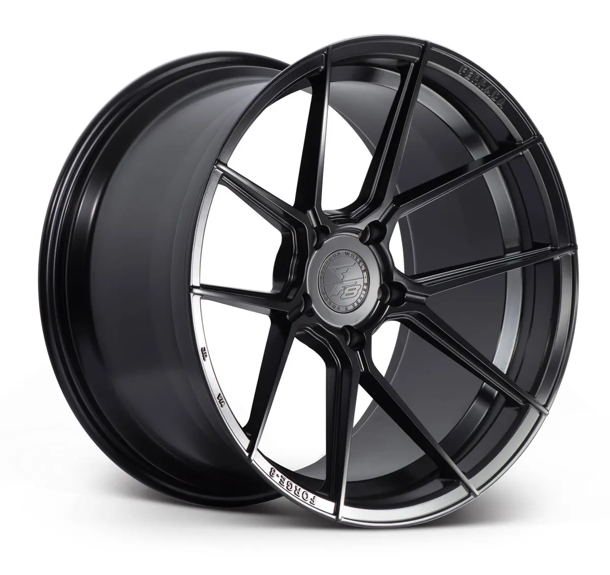 Ferrada Fr8 Tesla Model 3 20" Front And Rear Wheel And Tire Package - Matte Black 1