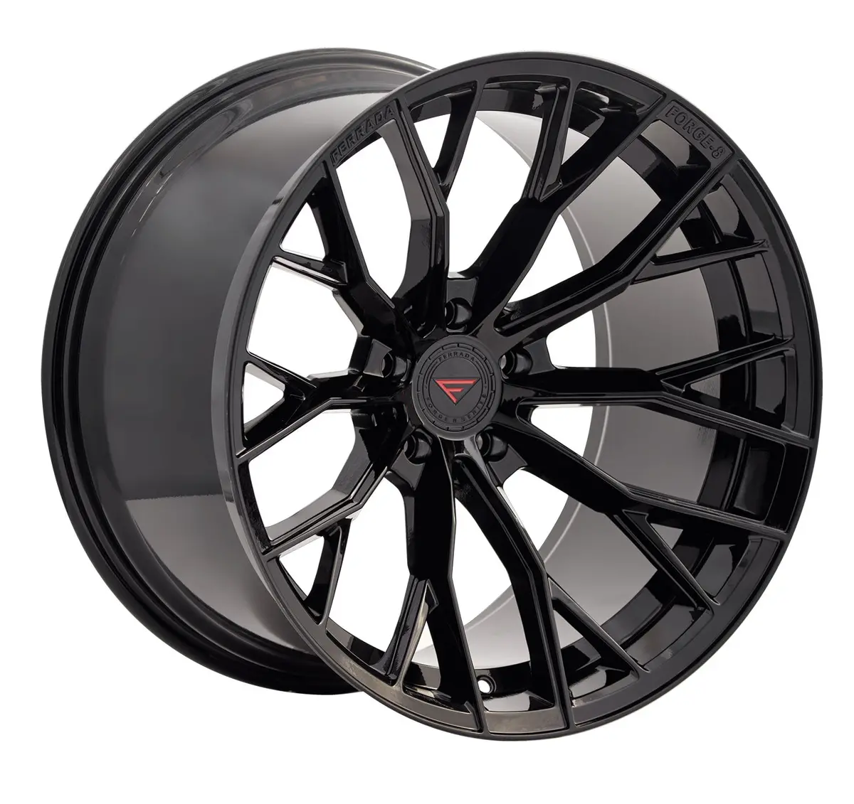 Ferrada Fr9 Tesla Model 3 20" Front And Rear Wheel And Tire Package - Obsidian Black 1