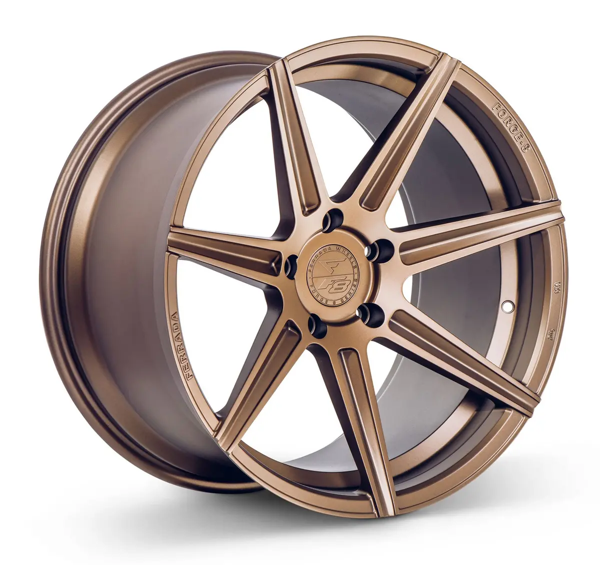 Ferrada Fr7 Tesla Model 3 20" Front And Rear Wheel And Tire Package - Matte Bronze 1