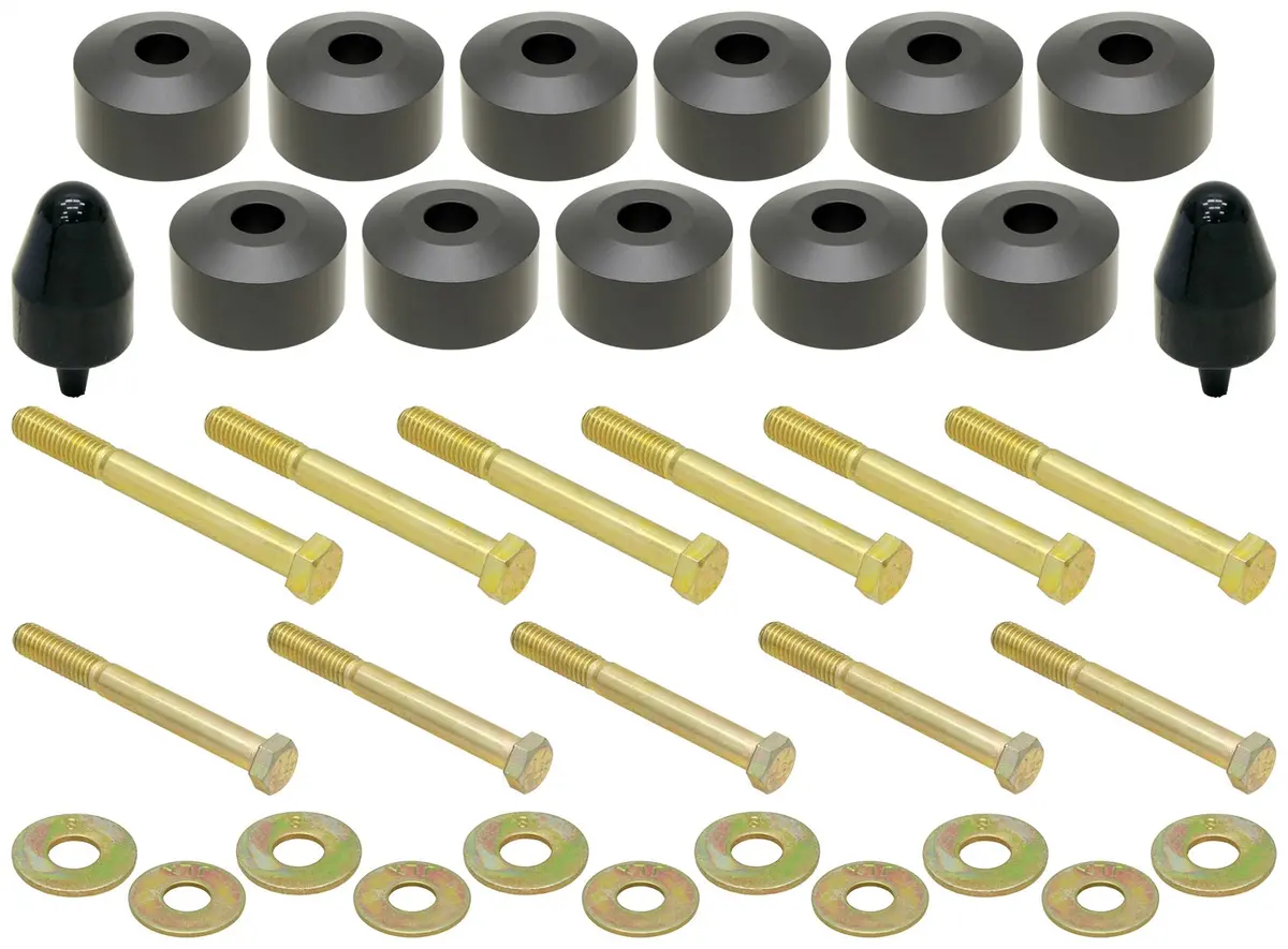 Rockjock 4X4 Ce-9300 Body Lift Kit; 1 In. Lift; Incl. Hardware; 1