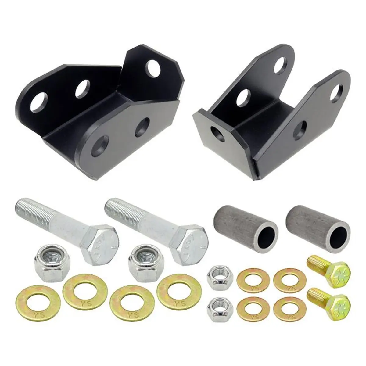 Rockjock 4X4 Ce-9601 Shock Mount Extensions; Incl. Hardware; Pair; Rear Lower; 1