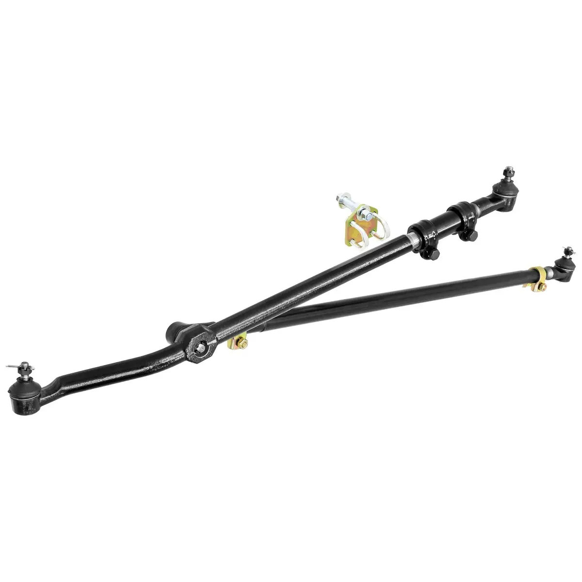 Rockjock 4X4 Ce-9701 Currectlync® Tie Rod/Drag Link System; Incl. Steering Stabilizer Bracket Kit; 1