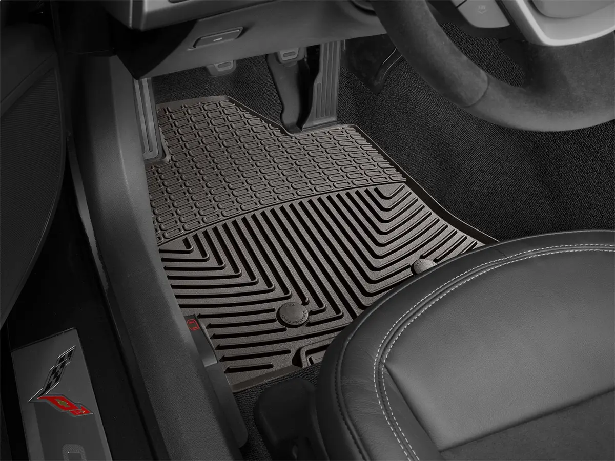Weathertech W489co All Weather Floor Mats; Cocoa; Front; 1