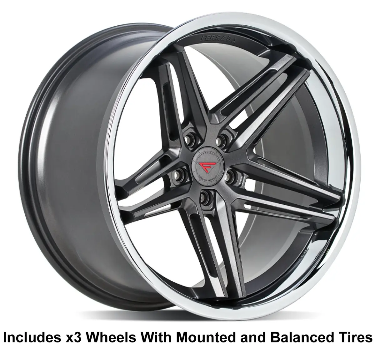 Ferrada Cm1 Slingshot 20" Front 22" Rear Wheel And Tire Package 1