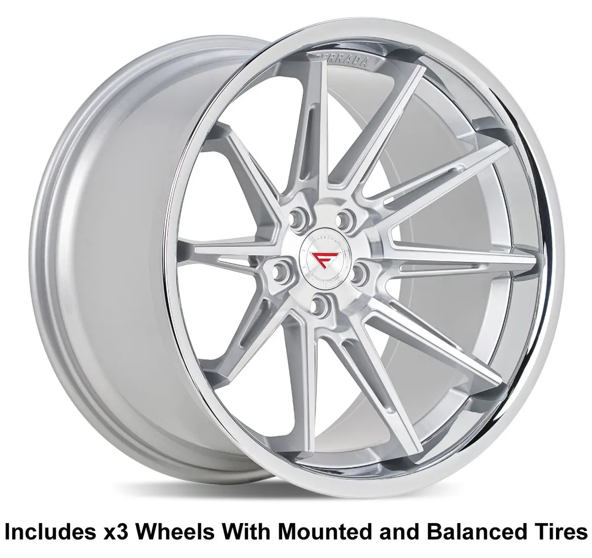 Ferrada Cm2 Slingshot 20" Front 22" Rear Wheel And Tire Package 1