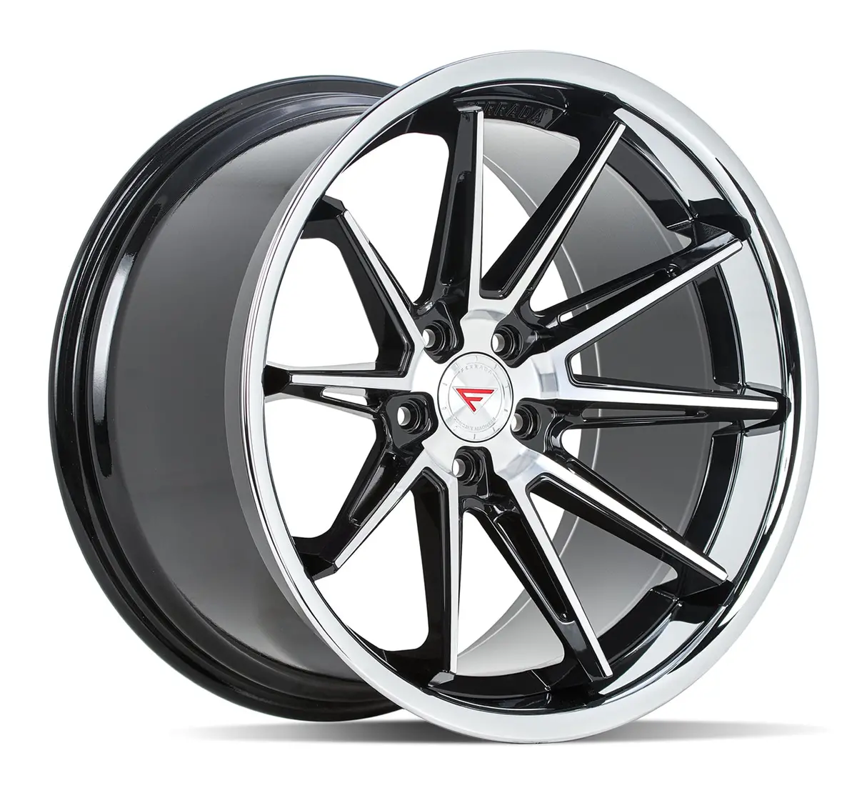 Ferrada Cm2 Tesla Model 3 20" Front And Rear Wheel And Tire Package - Black W/ Machined Face 1