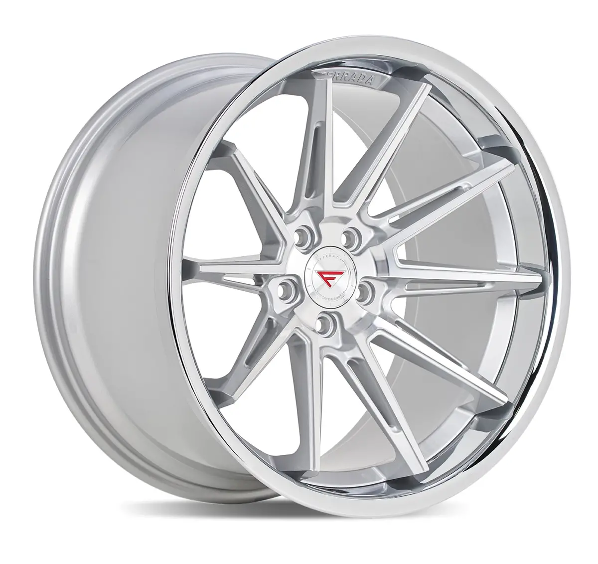 Ferrada Cm2 Tesla Model 3 20" Front And Rear Wheel And Tire Package - Machine Silver 1
