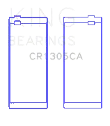 King Engine Bearings Cr1305ca0.25 Connecting Rod Bearing Set For Cummins 4Bta, 4Btaa, 6Bt, 6Bta; Trimetal 1