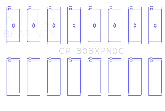 King Engine Bearings Cr 808Xpndc Connecting Rod Bearing Set For Chevrolet Bbc 369-502 Gen Iv, V, Vi 1