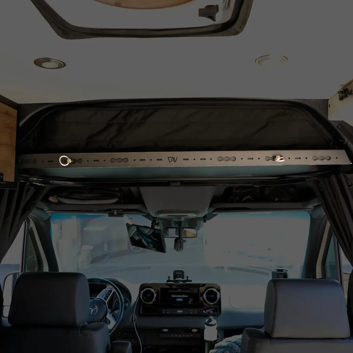 Canyon Adventure Vans Overhead Shelf Gear Trim 1