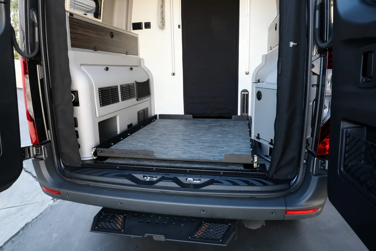 Canyon Adventure Vans Garage Slide Out Deck 7