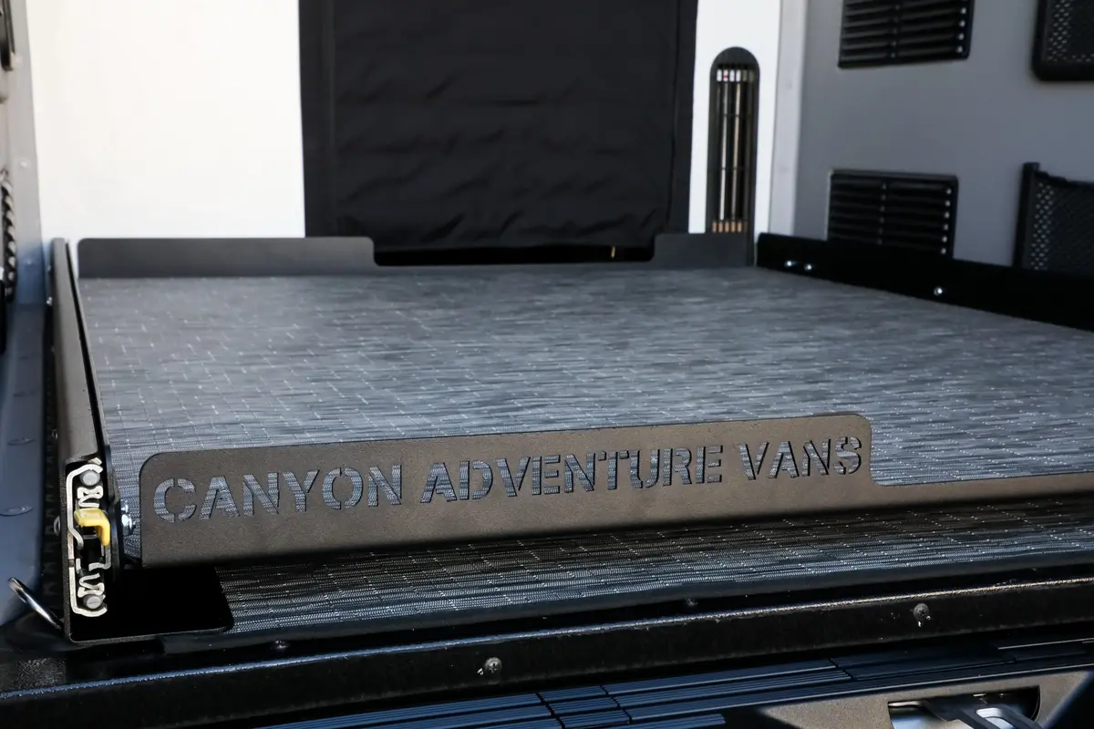 Canyon Adventure Vans Garage Slide Out Deck 13