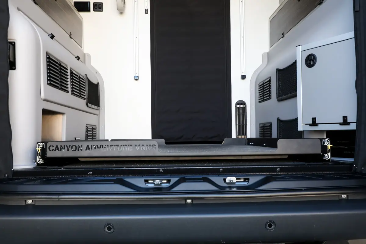 Canyon Adventure Vans Garage Slide Out Deck 8