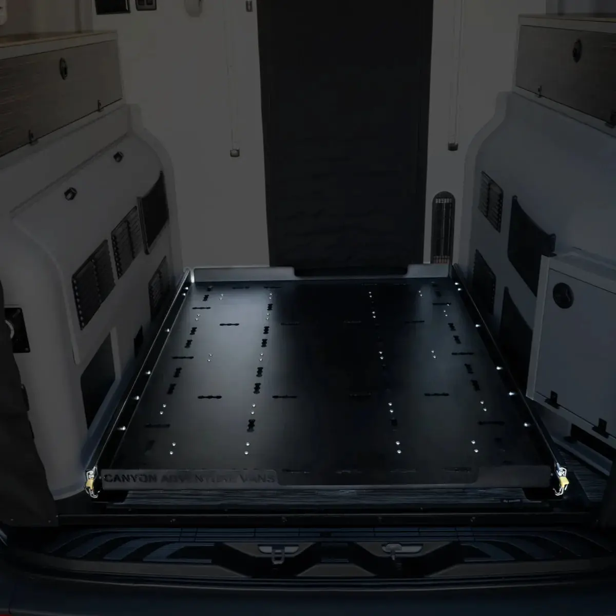 Canyon Adventure Vans Garage Slide Out Deck 1