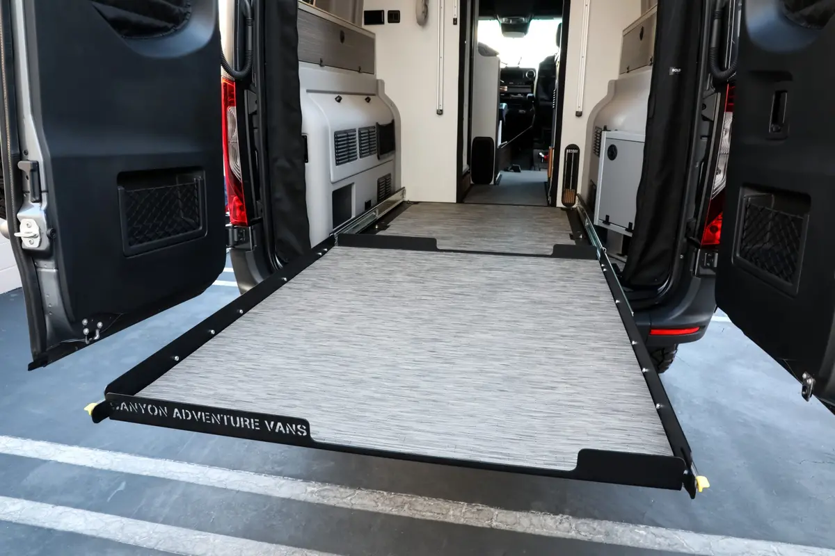 Canyon Adventure Vans Garage Slide Out Deck 26