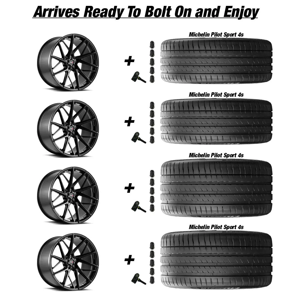 Savini Sv-F6 C8 Corvette 20X9" Front 21X12" Rear Wheel And Tire Package 3