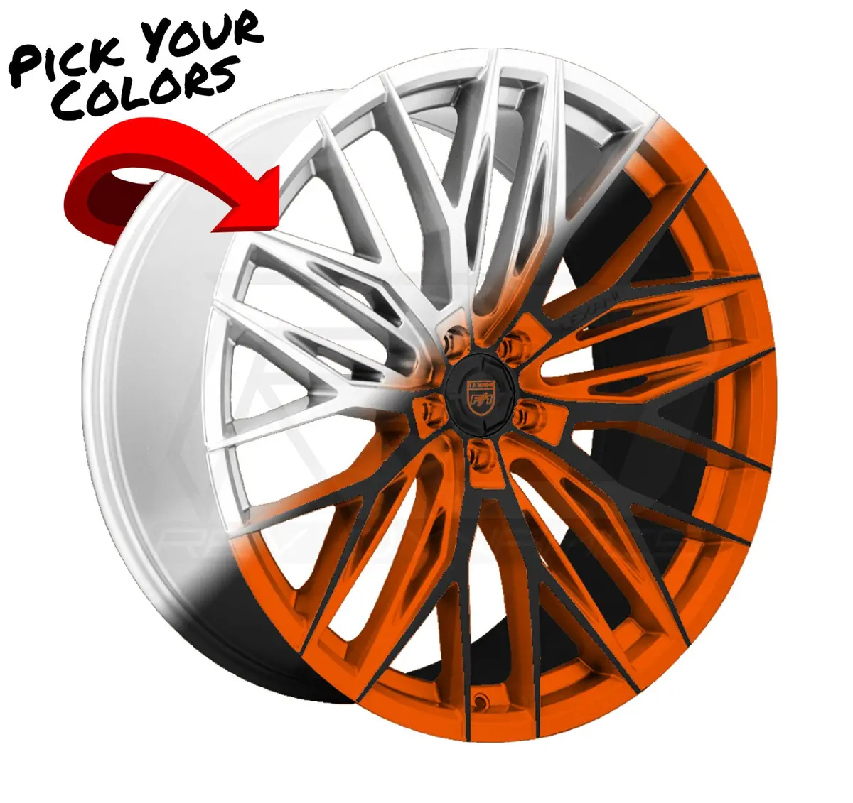 Lexani Aries C8 Corvette 19" Front 20" Rear Wheel And Tire Package 1