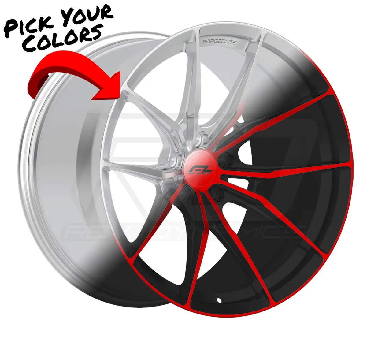 Forgedlite Lc6 C8 Corvette Z06 20X10" Front 21X13" Rear Wheel And Tire Package 1