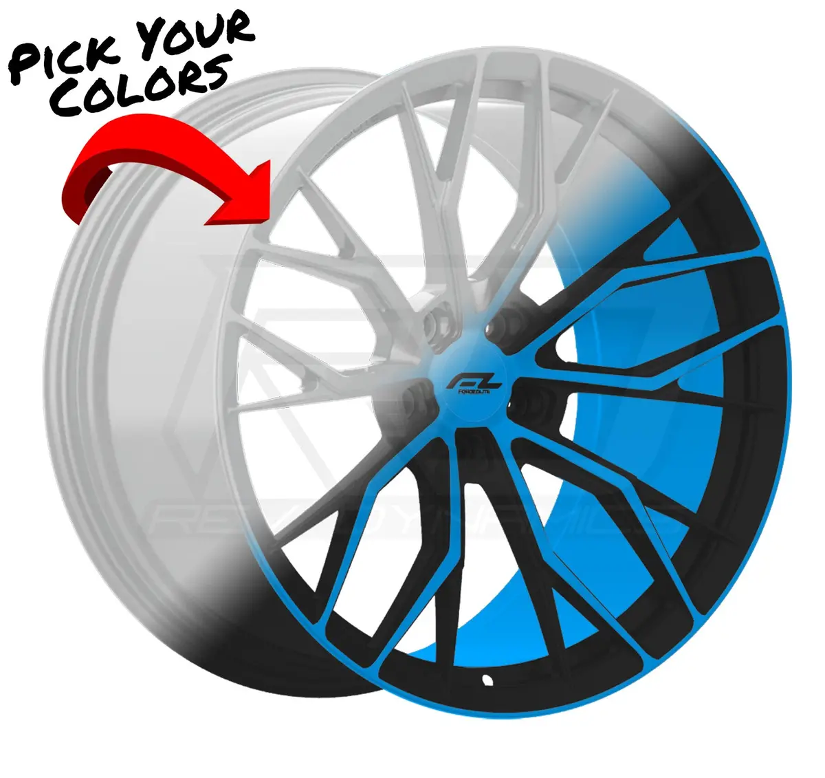 Forgedlite Mc11 C8 Corvette Z06 20X10" Front 21X13" Rear Wheel And Tire Package 1
