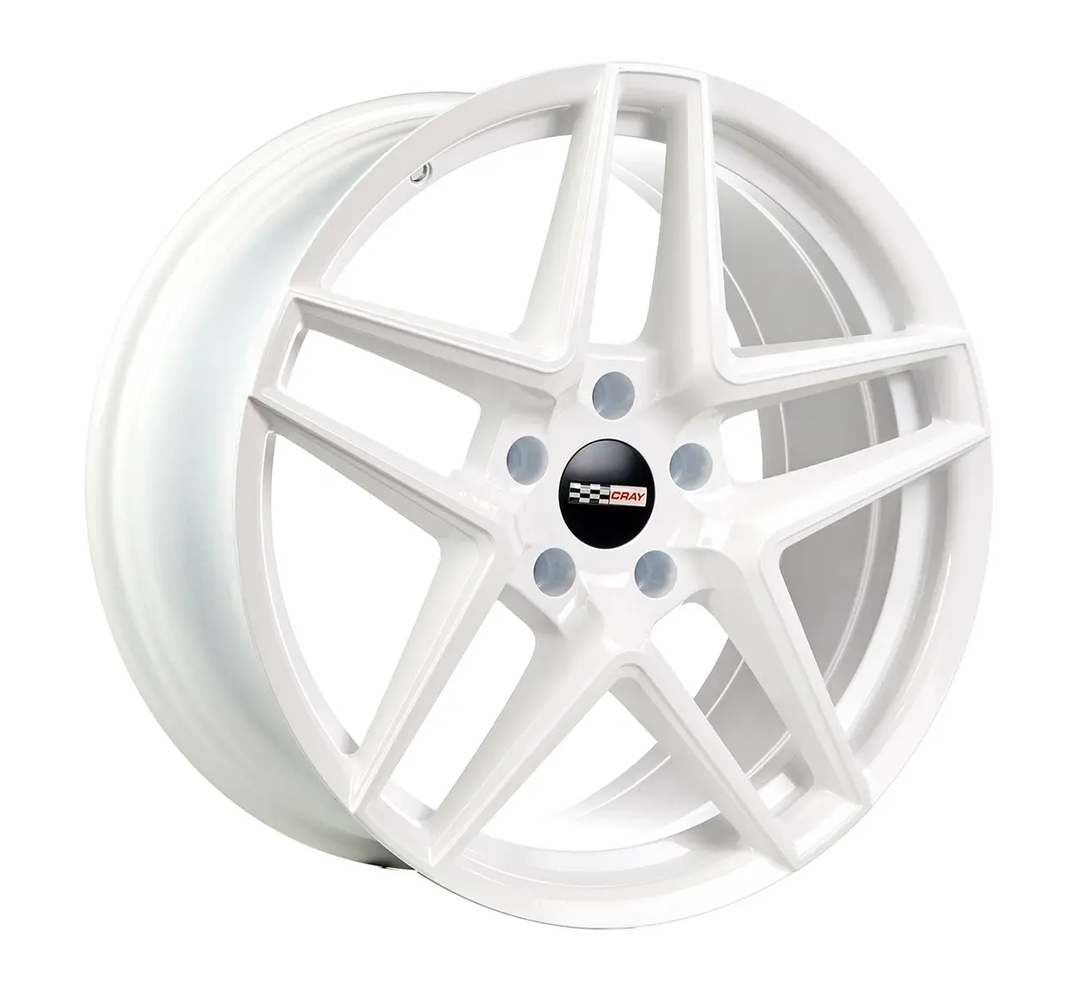 Cray Panthera C8 Corvette 19X9" Front 20X11.5" Rear Wheel And Tire Package - White 1