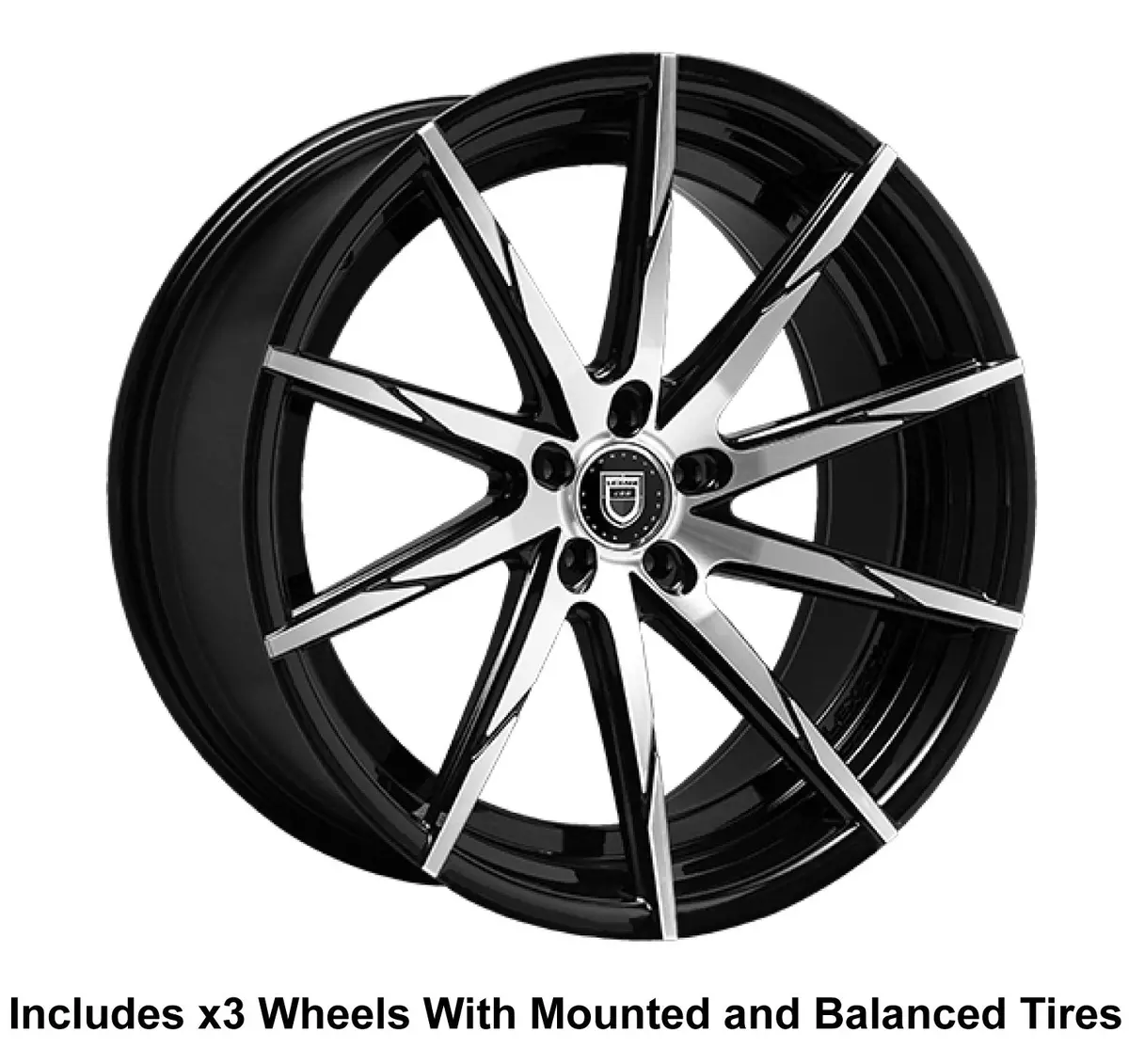 Lexani Css-15 Slingshot 20" Front 22" Rear Wheel And Tire Package 1