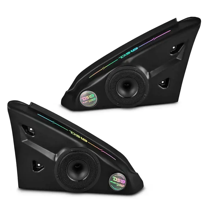 Ds18 Polaris Slingshot Inside Armrest Speaker Panels Loaded | 2 X Pro-Hy6.4Msl And Digital Led Lights | 2015+ 1