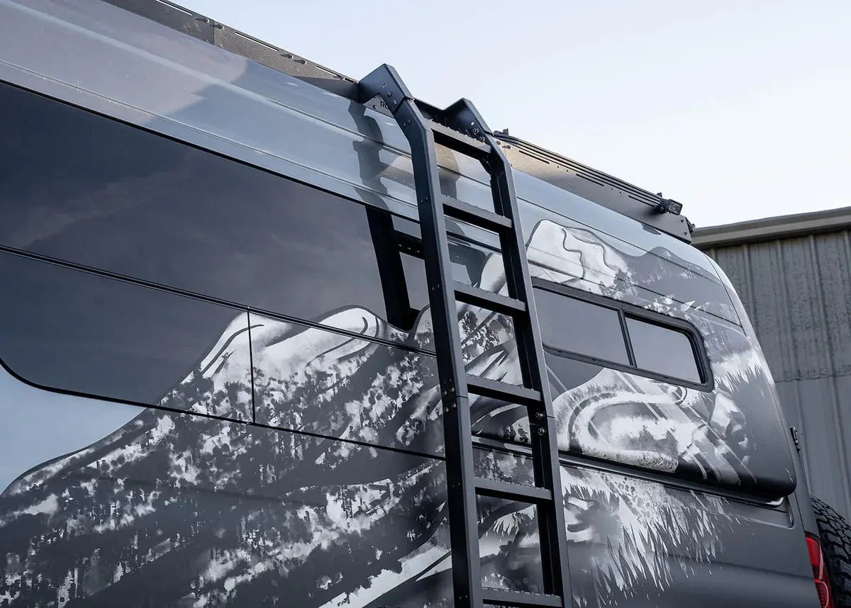 Roambuilt Mercedes Sprinter (2007+) Flatpack Ladder 1