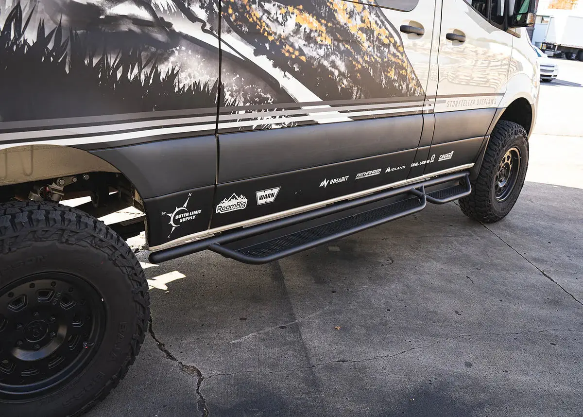 Roambuilt 2007+ Mercedes Sprinter Side Steps - Tube Version (Passenger Side) 1