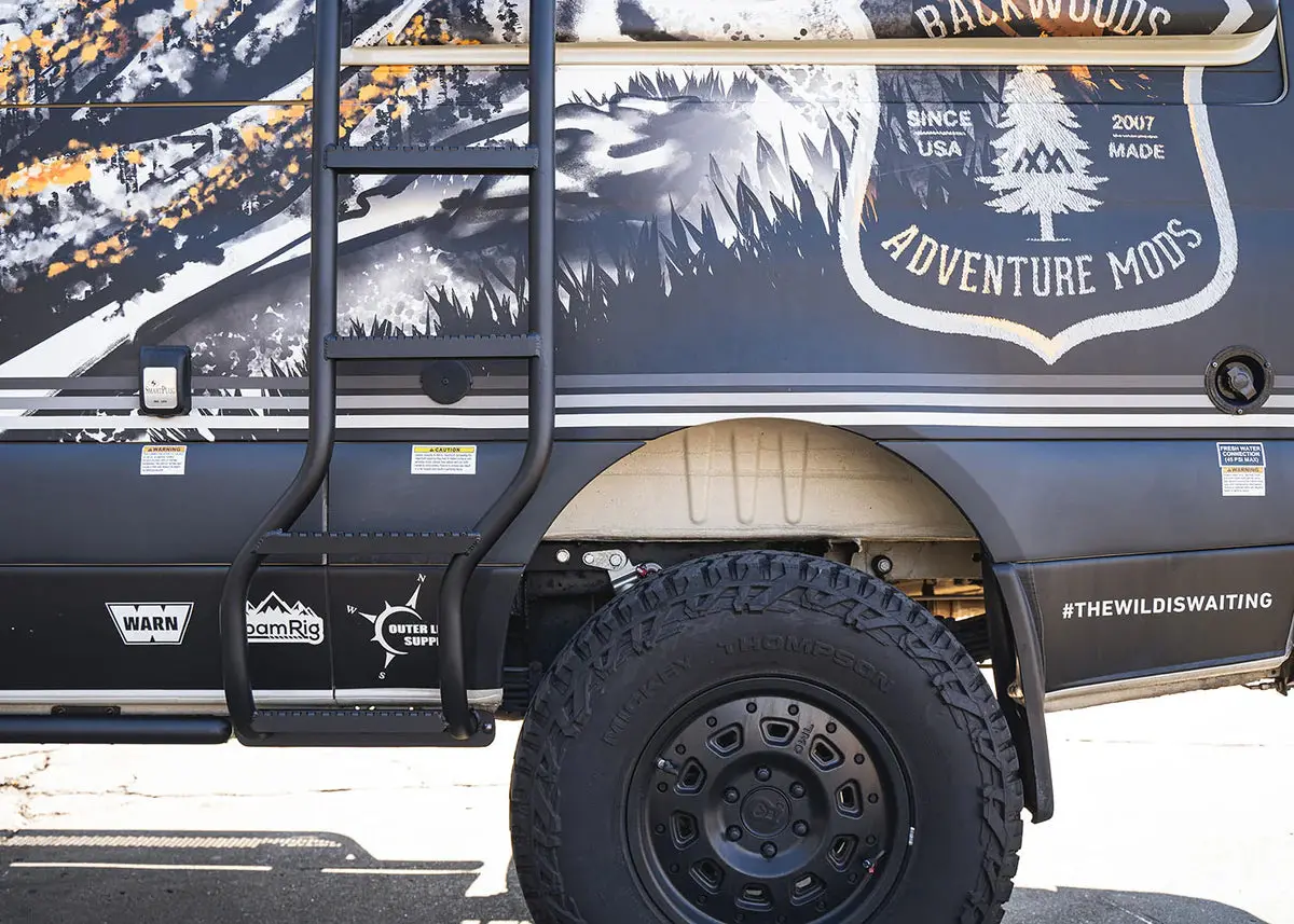 Roambuilt 2007+ Mercedes Sprinter Chicane Side Ladder 1