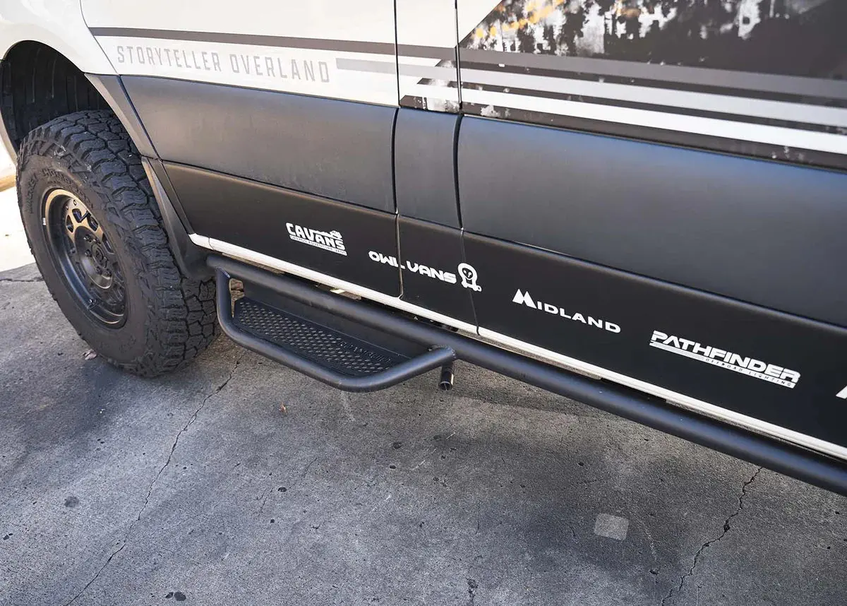 Roambuilt Sprinter Side Steps - Tube Version (Driver Side) 1