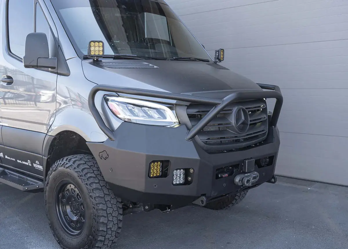 Roambuilt Mercedes Sprinter Full Guard Front Bumper (2019-2024) 1