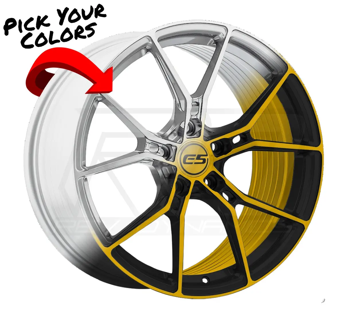 E5 Daytona C7 Stingray Corvette 19" Front 20" Rear Wheel And Tire Package 1