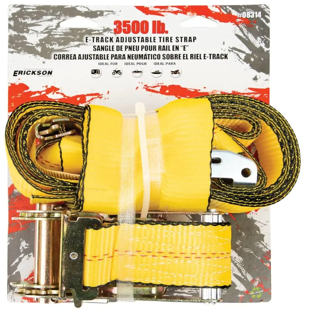 Erickson 8314 3500 Lb E-Track Adjustable Tire Strap 1