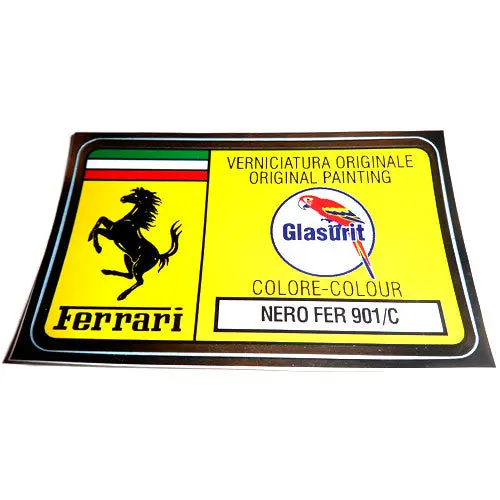 Paint Code Sticker Nero Fer 901/C Fer02050 1