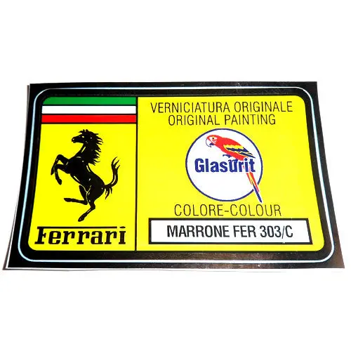 Paint Code Sticker Marrone Fer 303/C Fer02085 1
