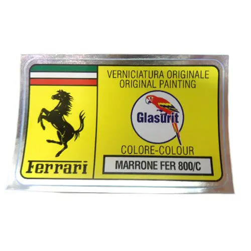 Paint Code Sticker Marrone Fer 800/C Fer02095 1
