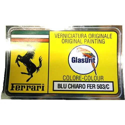 Paint Code Sticker Blu Chiaro Fer 503/C Fer02120 1