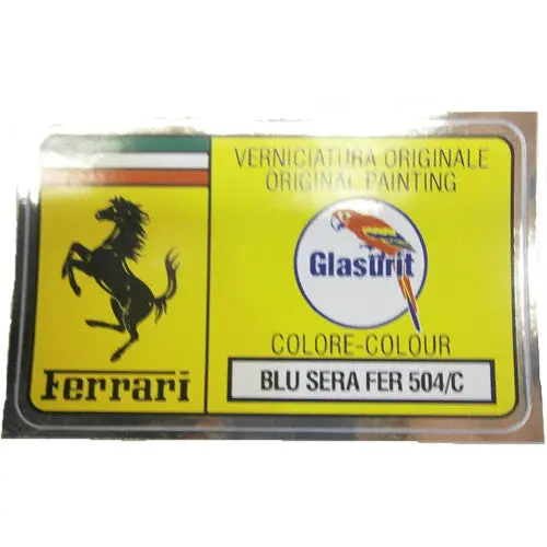 Paint Code Sticker Blu Sera Fer 504/C Fer02135 1